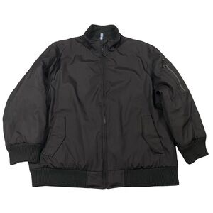 Calvin Klein Size XL Black Bomber Jacket (Retail Price $125)